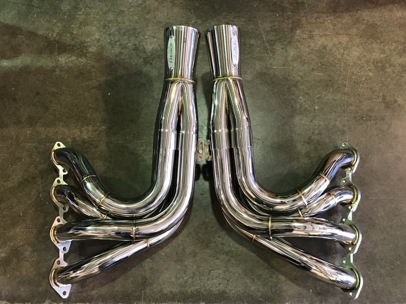 BBC Stainless Steel Dragster Headers (Downswept) - Mike’s Fab Shop Inc.